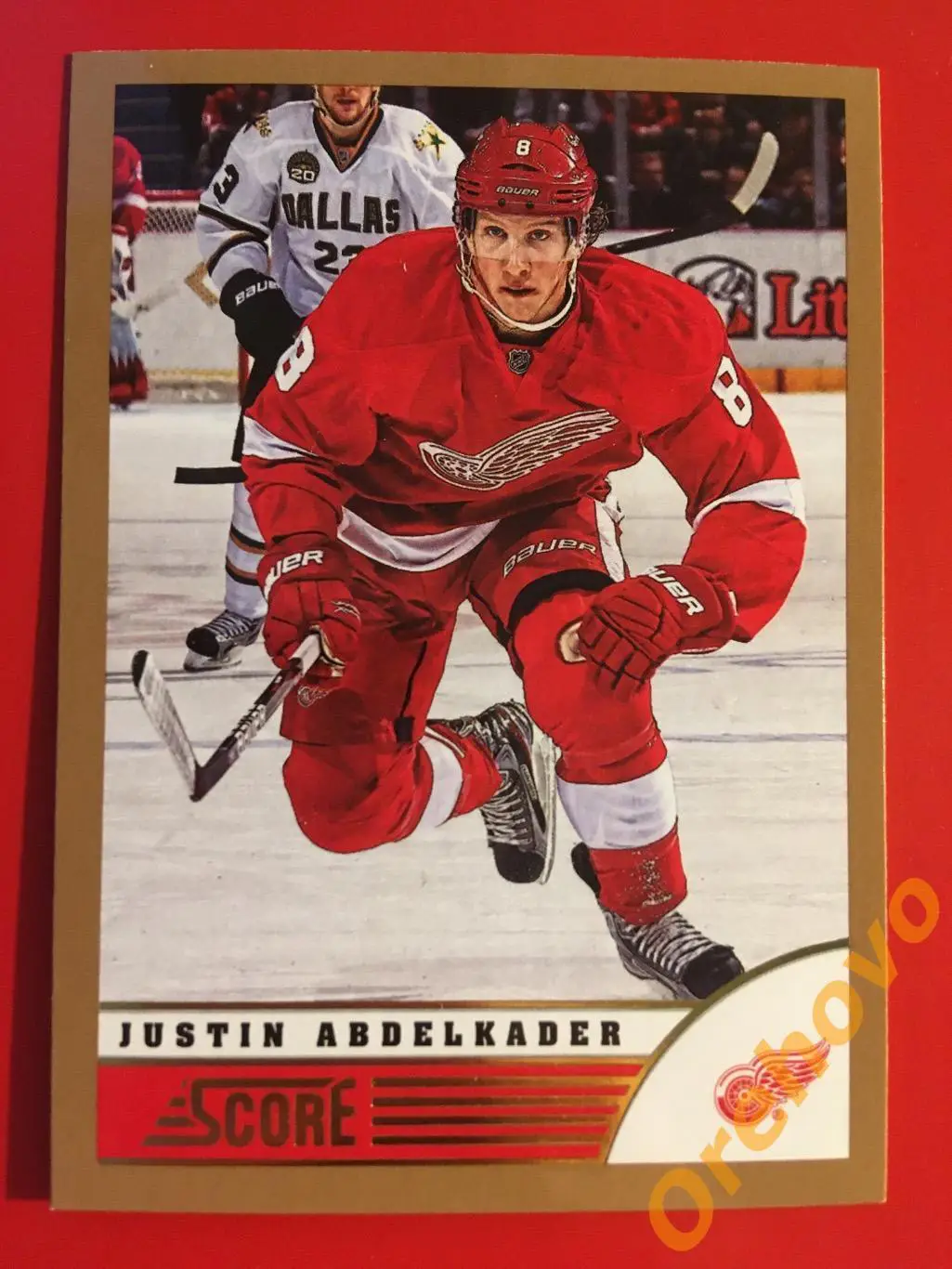 JUSTIN ABDELKADER Детройт No. 170 gold 2013-14 Score Panini