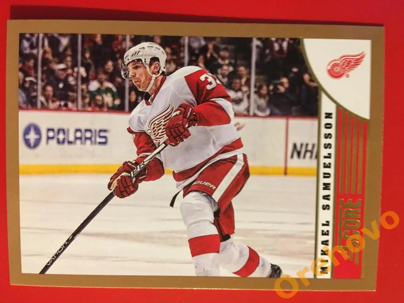 MIKAEL SAMUELSSON Детройт No. 173 gold 2013-14 Score Panini