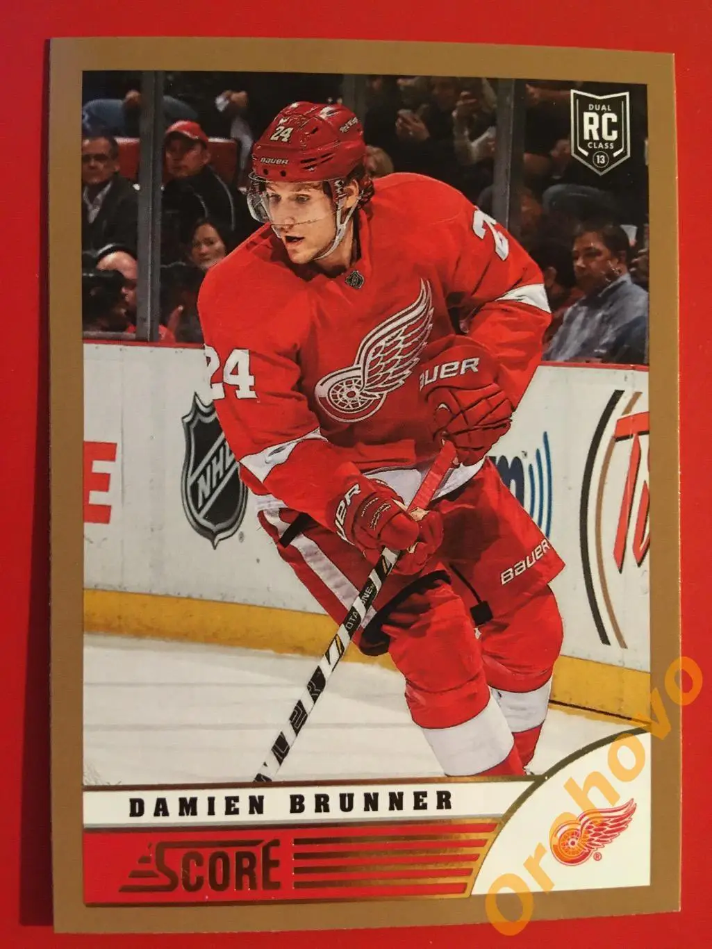 DAMIEN BRUNNER Детройт No. 176 gold 2013-14 Score Panini