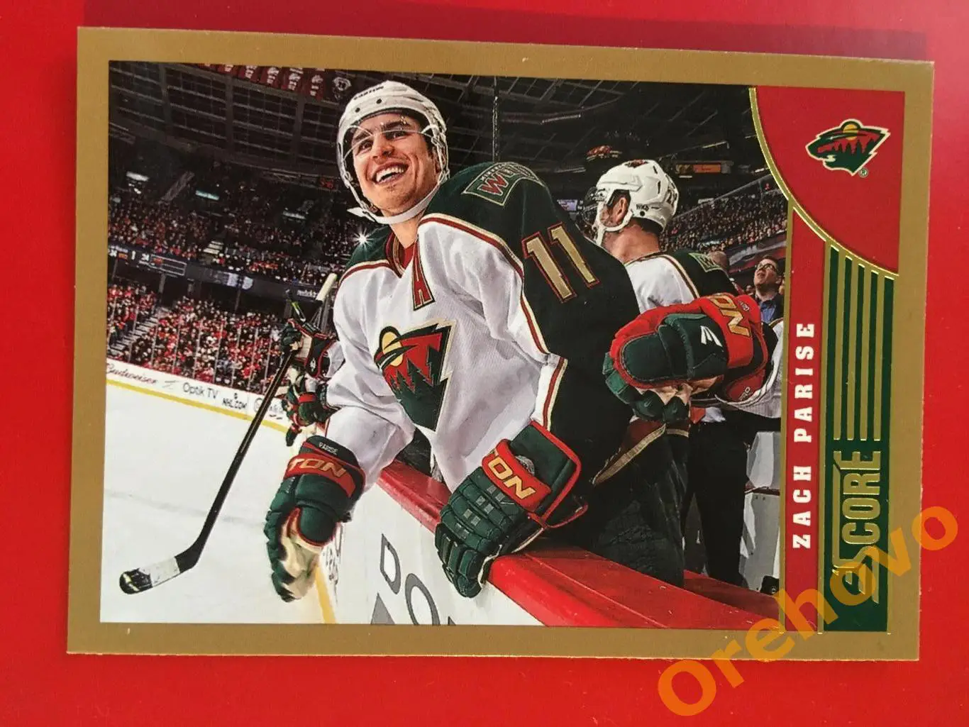 ZACHARY PARISE Миннесота No. 235 gold 2013-14 Score Panini
