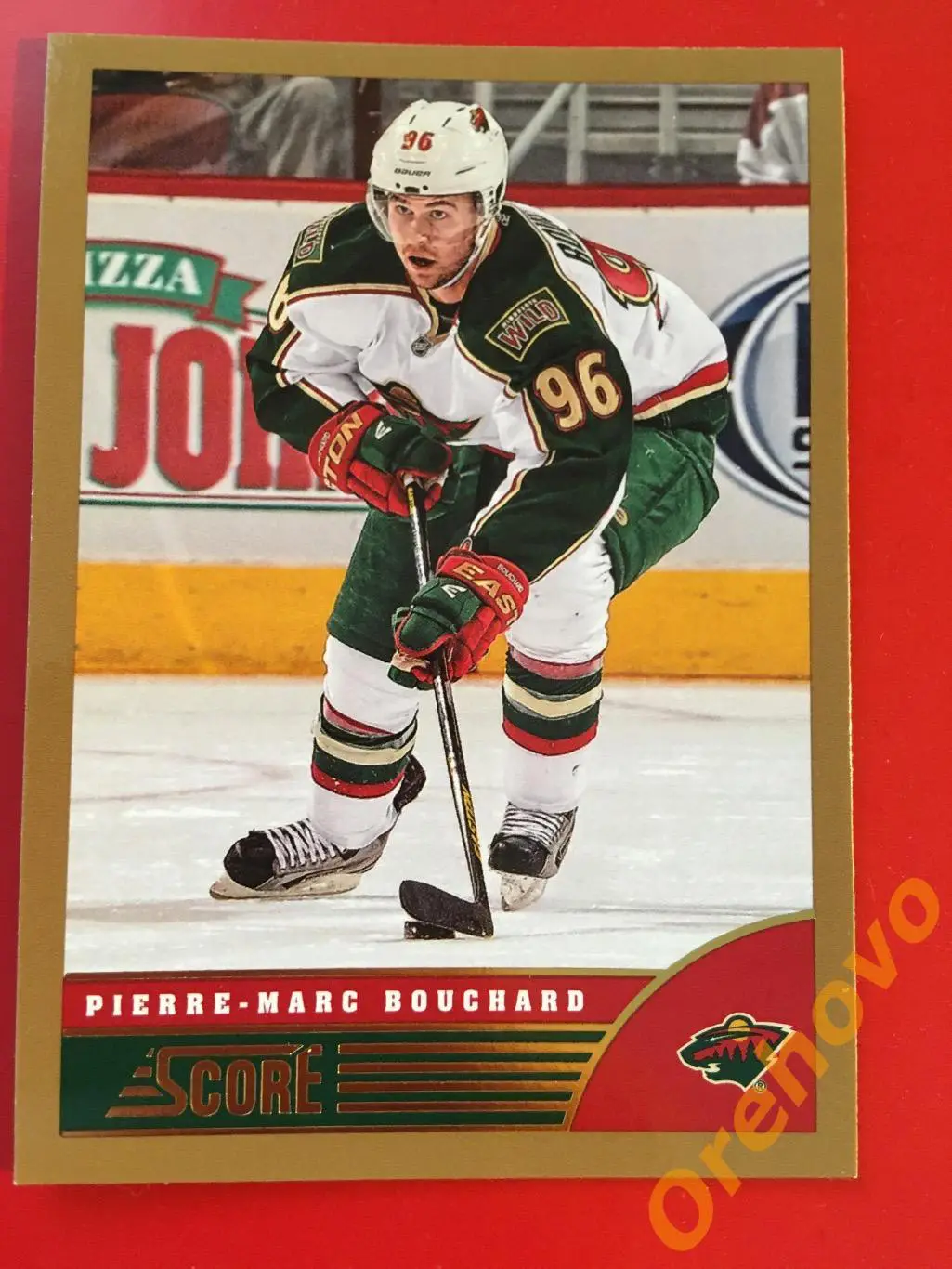 PIERRE-MARC BOUCHARD Миннесота No. 240 gold 2013-14 Score Panini