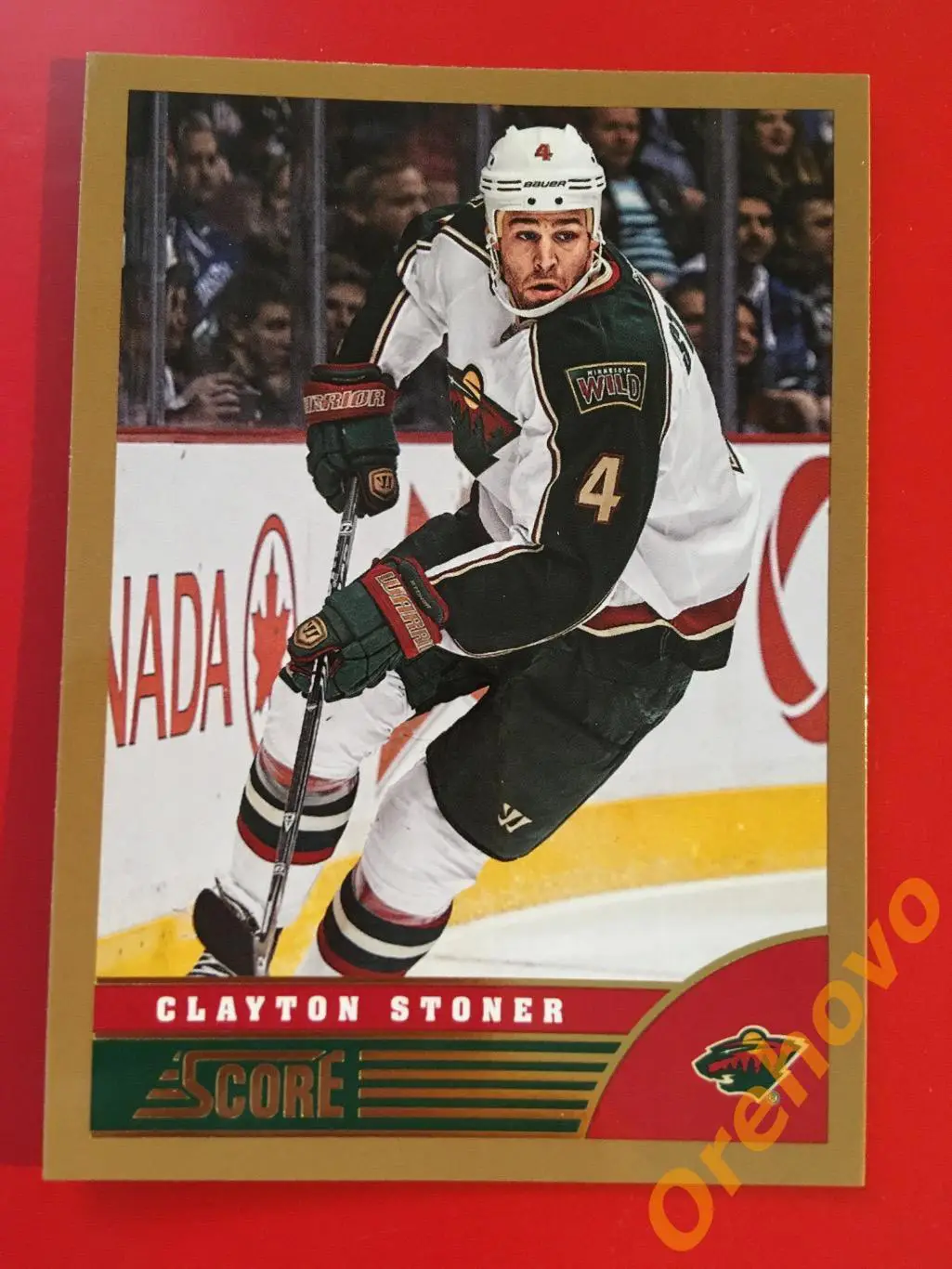 CLAYTON STONER Миннесота No. 248 gold 2013-14 Score Panini