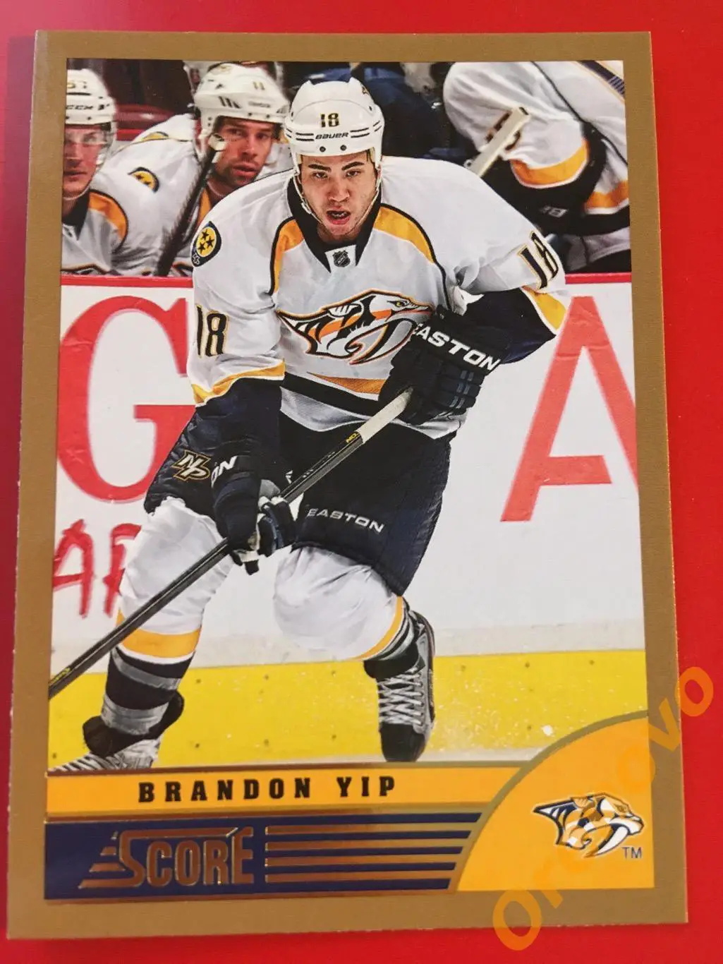 BRANDON YIP Нэшвилл No. 285 gold 2013-14 Score Panini