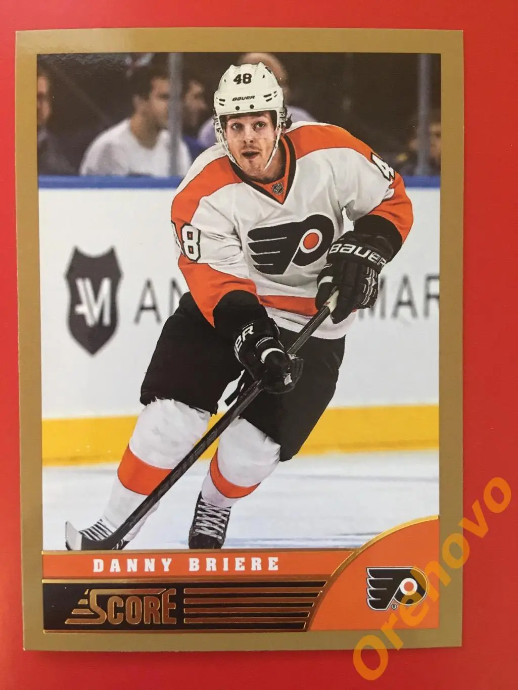 DANNY BRIERE Филадельфия No. 364 gold 2013-14 Score Panini