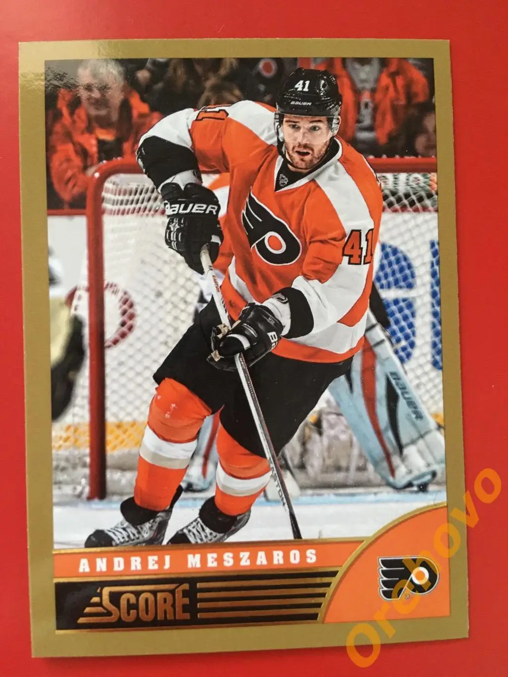 ANDREJ MESZAROS Филадельфия No. 373 gold 2013-14 Score Panini