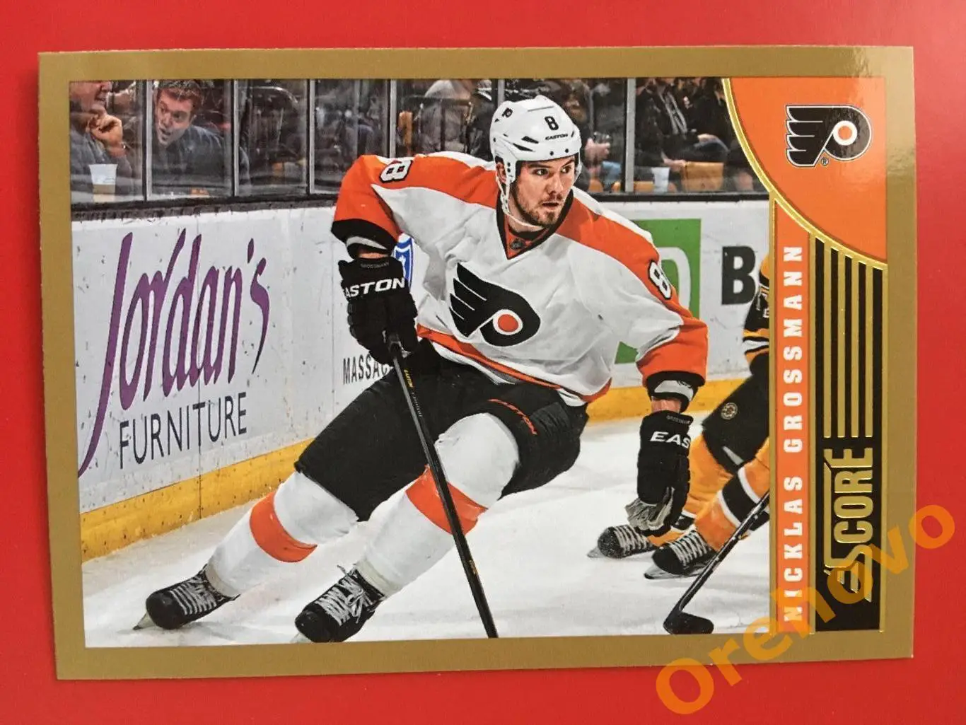 NICKLAS GROSSMANN Филадельфия No. 377 gold 2013-14 Score Panini
