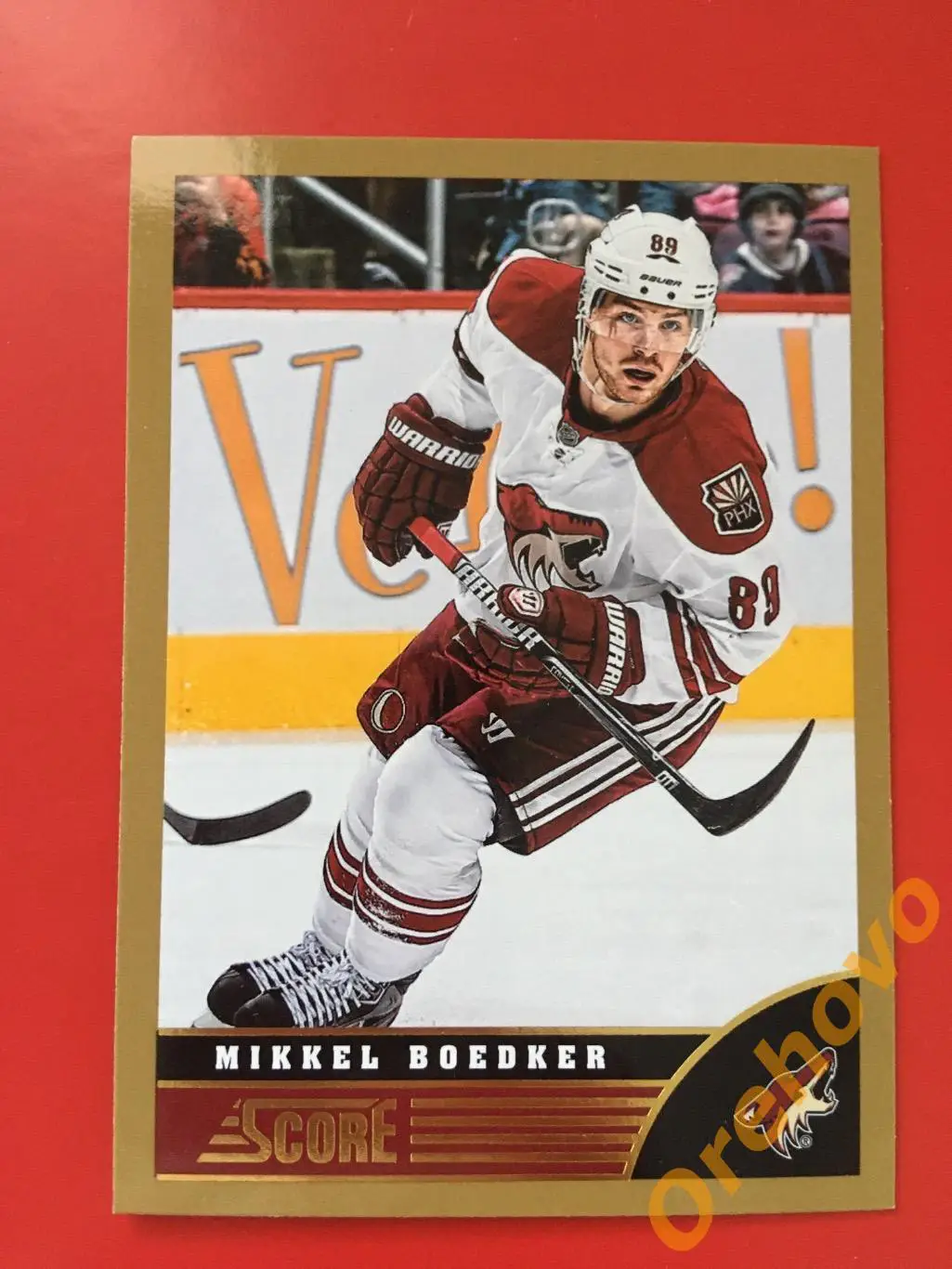 MIKKEL BOEDKER Аризона No. 387 gold 2013-14 Score Panini