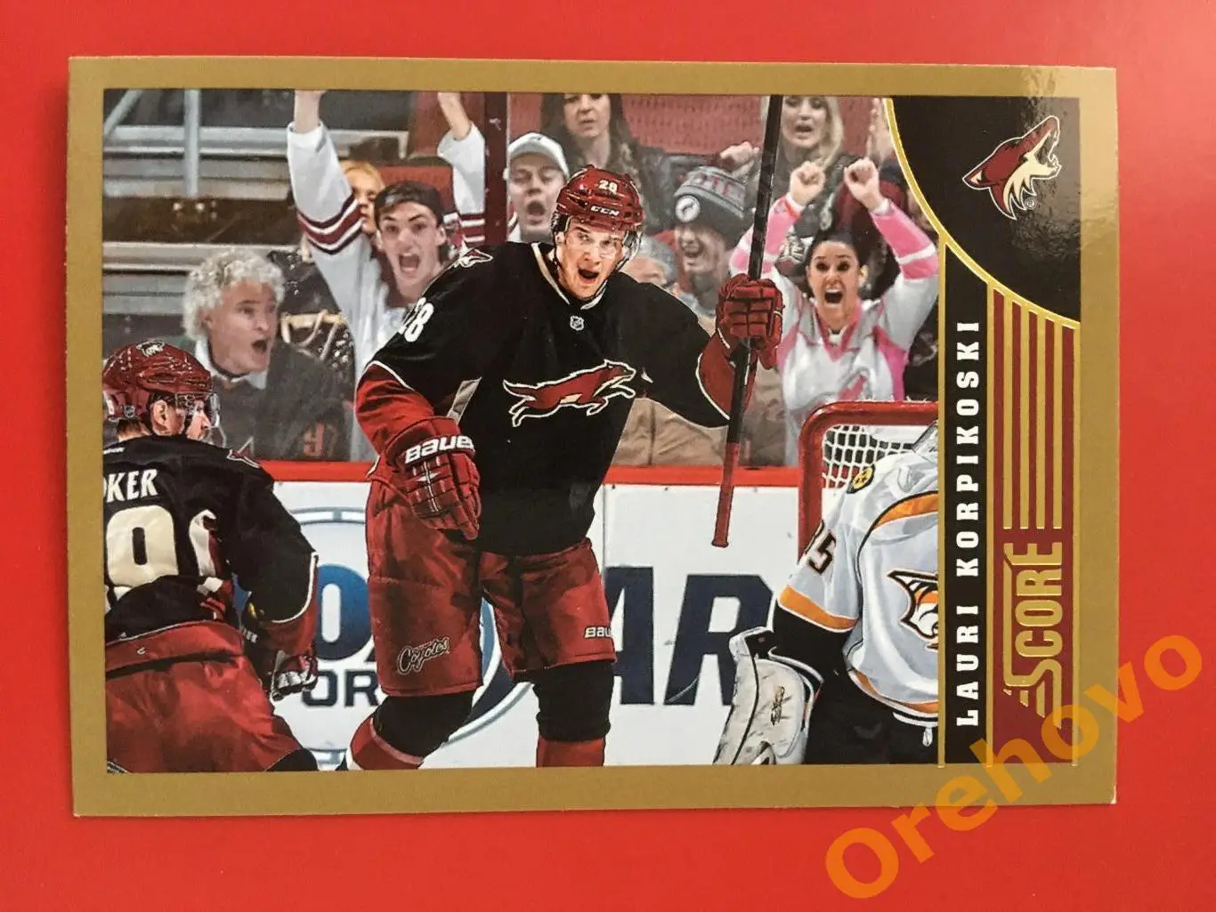 LAURI KORPIKOKI Аризона No. 394 gold 2013-14 Score Panini