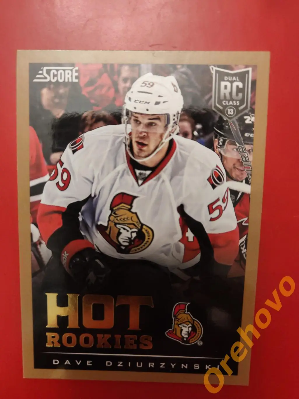 2013-2014 Score Hot rookies gold новичок DAVE DZIURZYNSKI No 593 Оттава
