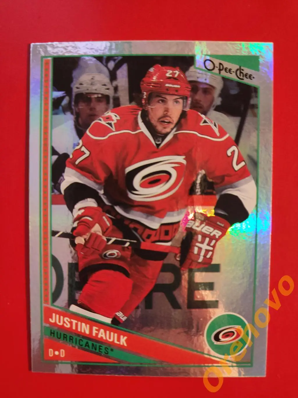 2013-2014 O-Pee-Chee фольгаJUSTIN FAULK No 377 Каролина