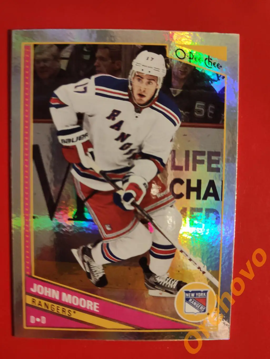 2013-2014 O-Pee-Chee фольга JOHN MOORE No 263 Рейнджерс