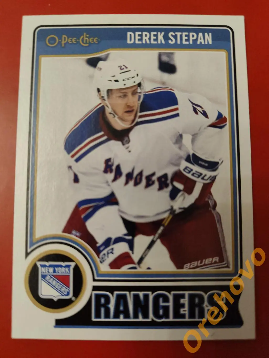 DEREK STEPAN No 161 Рейнджерс 2014-2015 O-PEE-CHEE
