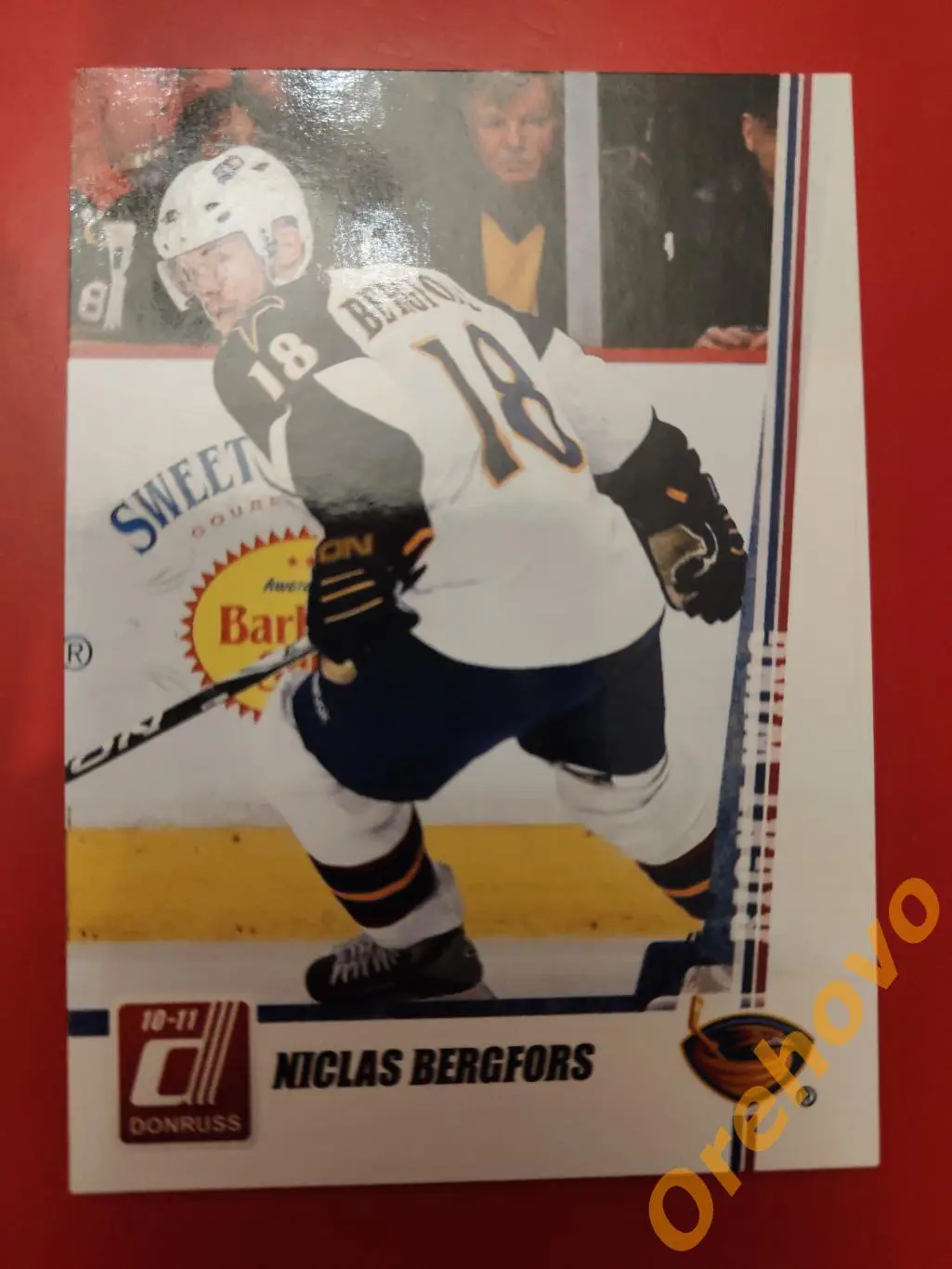 NICLAS BERGFORS No 124 Атланта 2010 panini