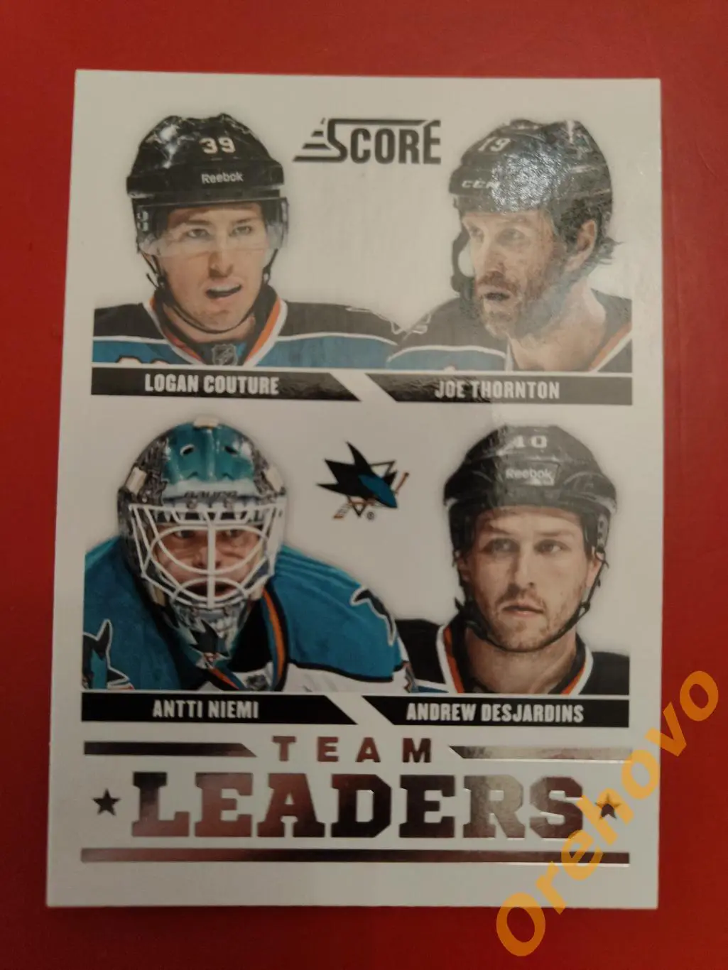 COUTURE THORNTON NIEMI DESJARDINS No 574 Сан-Хосе 2013-14 Score Panini