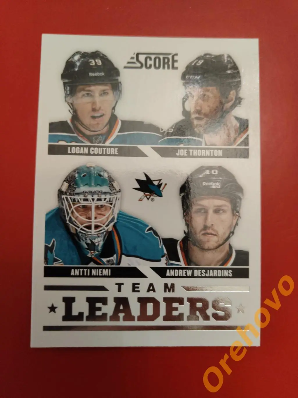 COUTURE THORNTON NIEMI DESJARDINS No 574 Сан-Хосе 2013-14 Score Panini