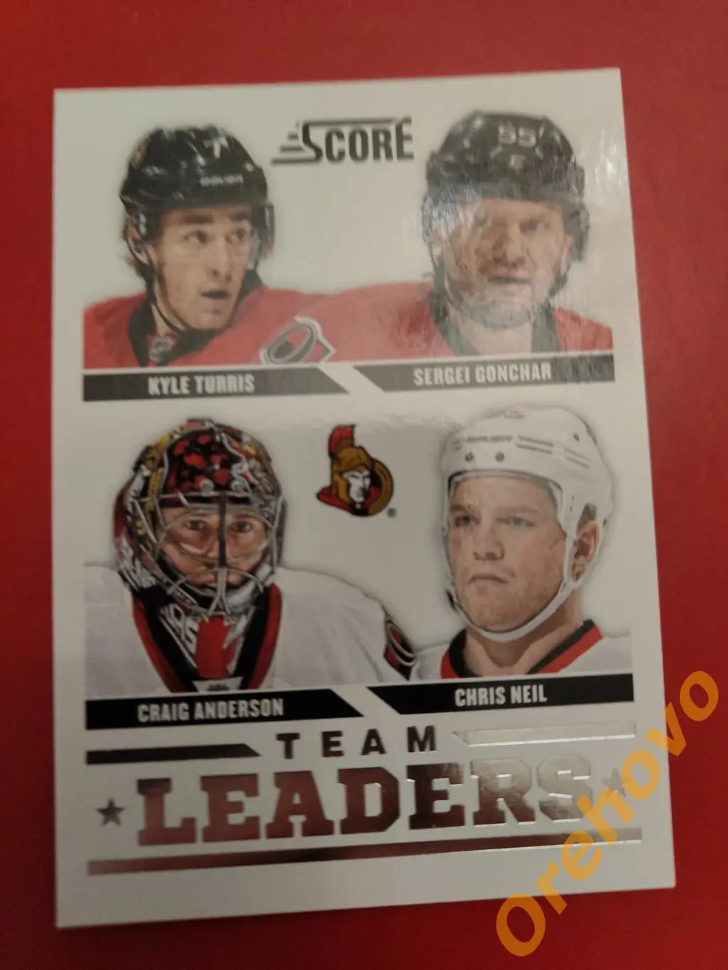 TURRIS GONCHAR NEIL ANDERSON No 570 Оттава 2013-14 Score Panini