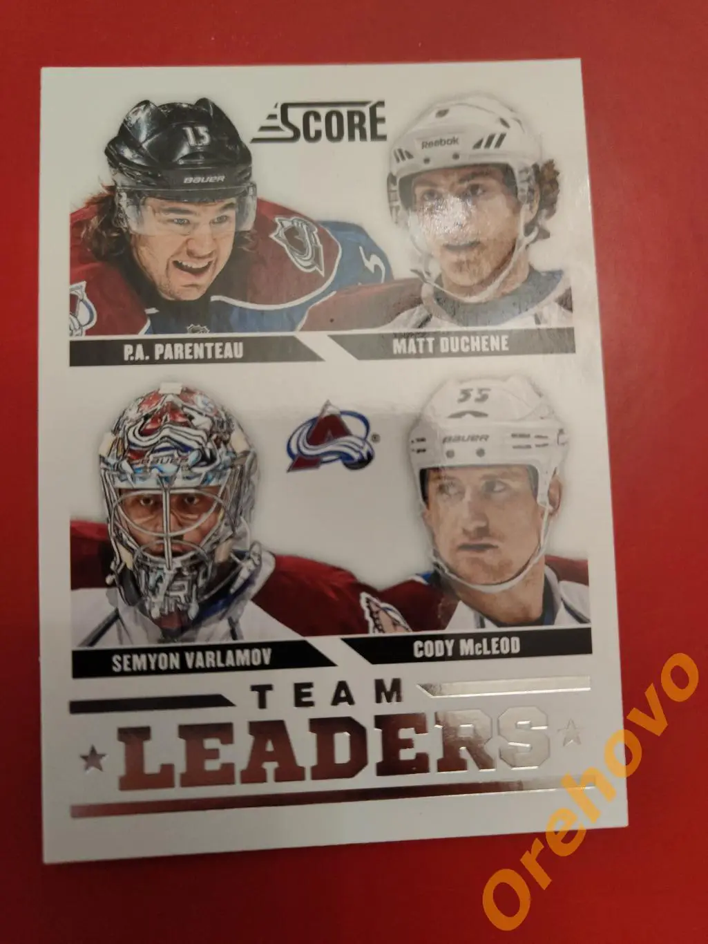 PARENTEAU DUCHENE VARLAMOV/ Варламов McLEOD No 557 Оттава 2013-14 Score Panini