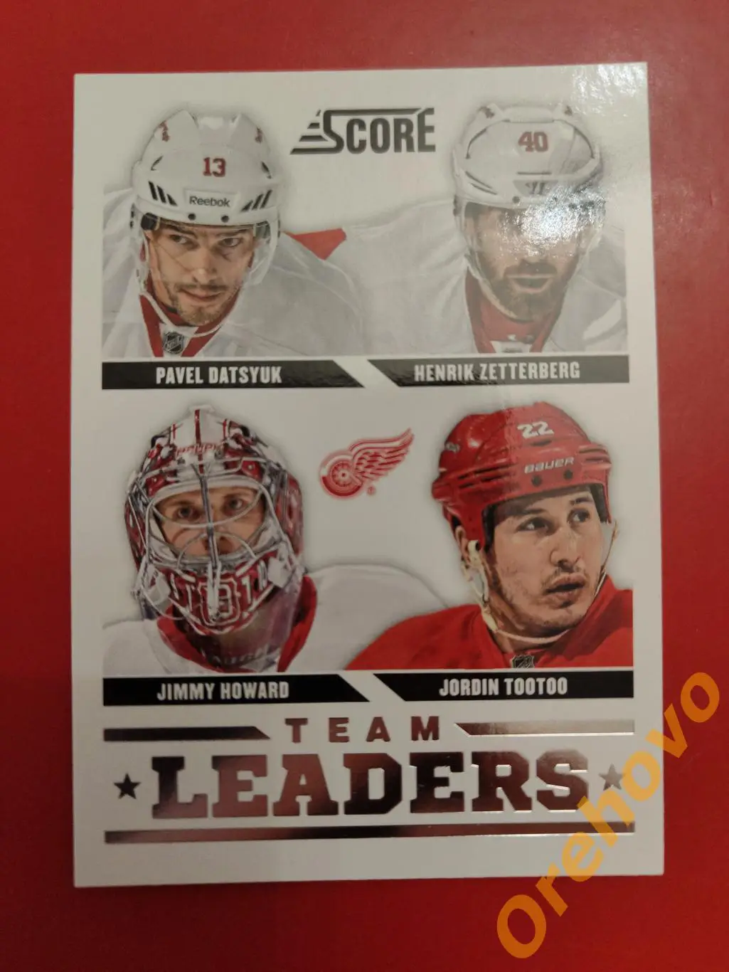 DATSYUK ZETTERBERG HOWARD TOOTOO No 560 Детройт 2013-14 Score Panini