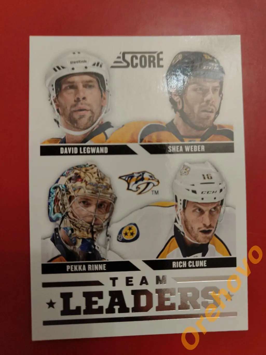 RINNE CLUNE WEBER LEGWAND No 566 Нэшвилл 2013-14 Score Panini