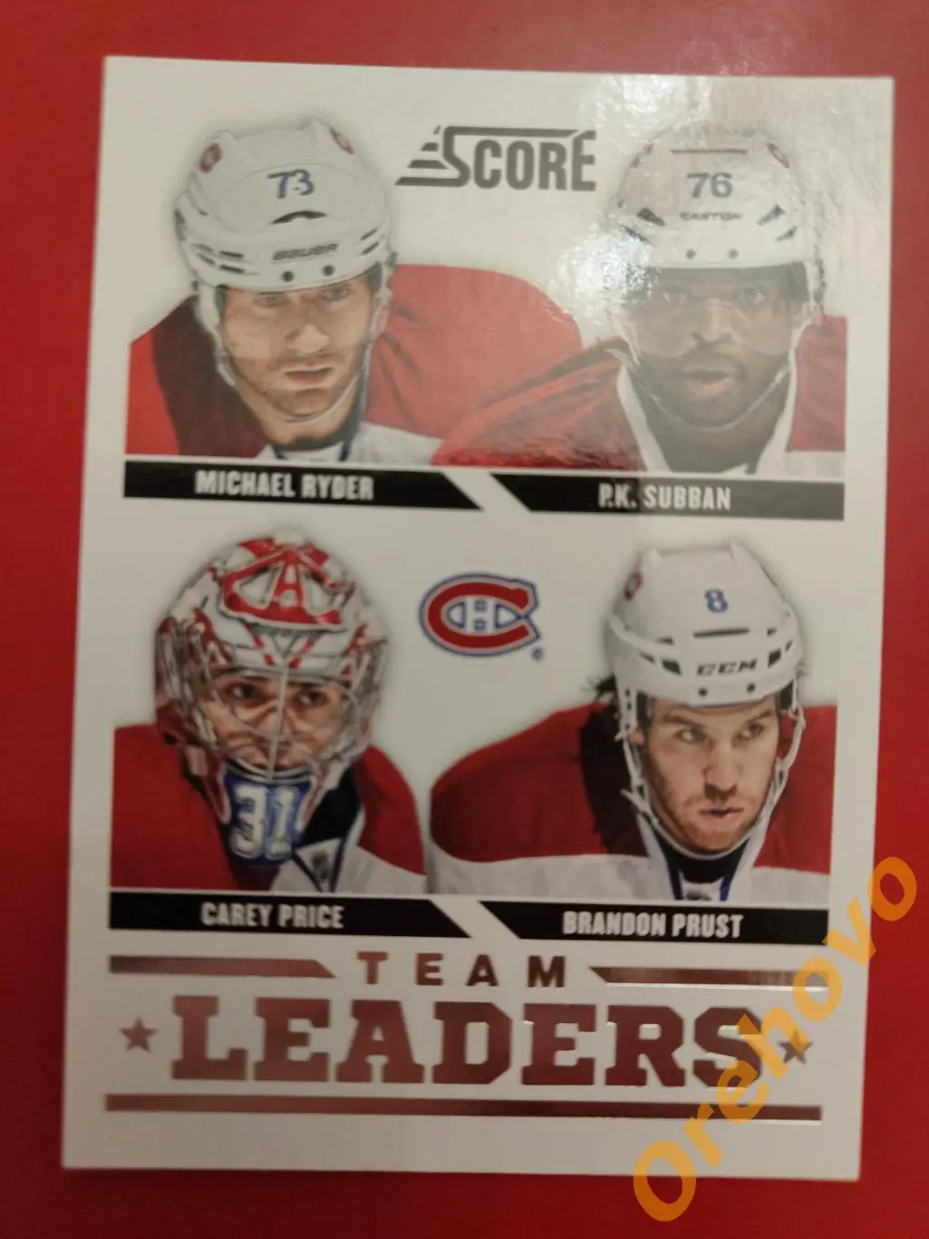 RYDER SUBBAN PRUST PRICE No 565 Монреаль 2013-14 Score Panini