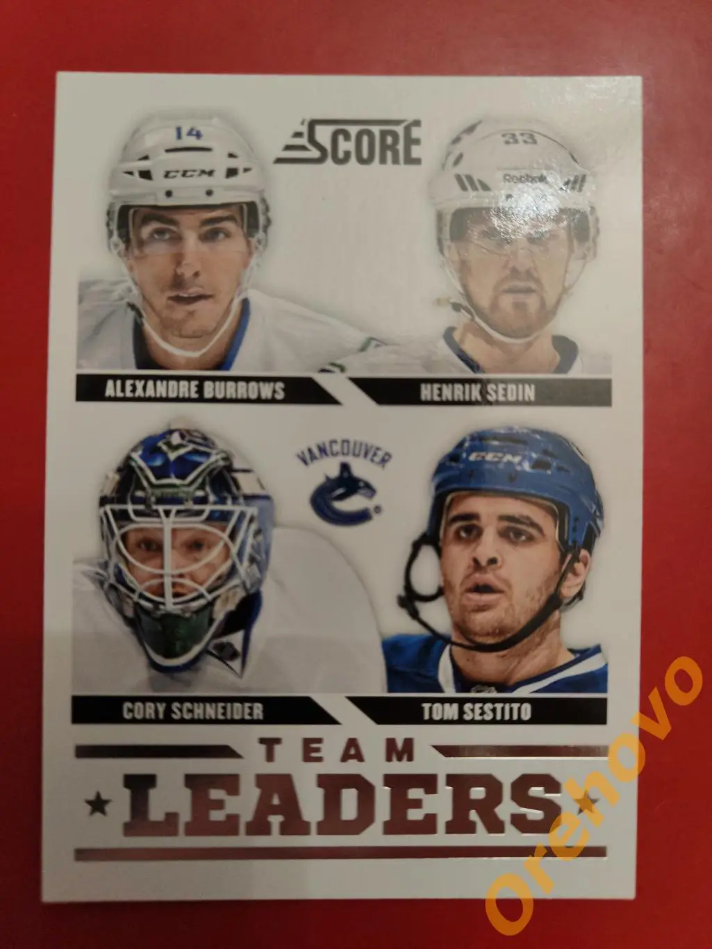 BURROWS SEDIN SESTITO SCHNEIDER No 578 Ванкувер 2013-14 Score Panini