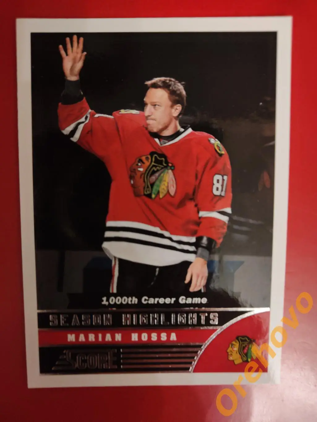 MARIAN HOSSA SEASON HIGHLIGHTS No 586 Чикаго 2013-14 Score Panini