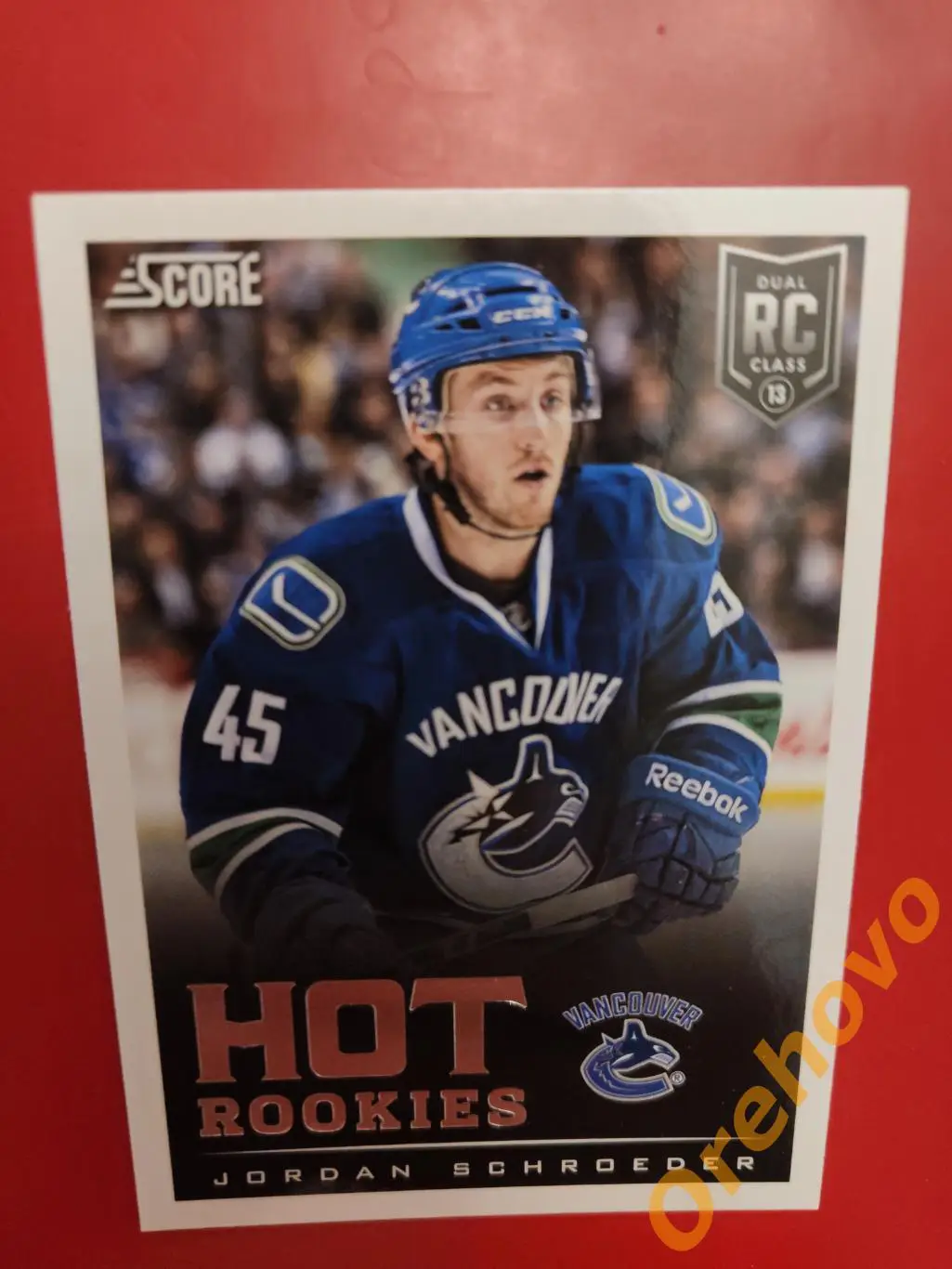 JORDAN SCHROEDER новичок No 637 Ванкувер 2013-14 Score Panini