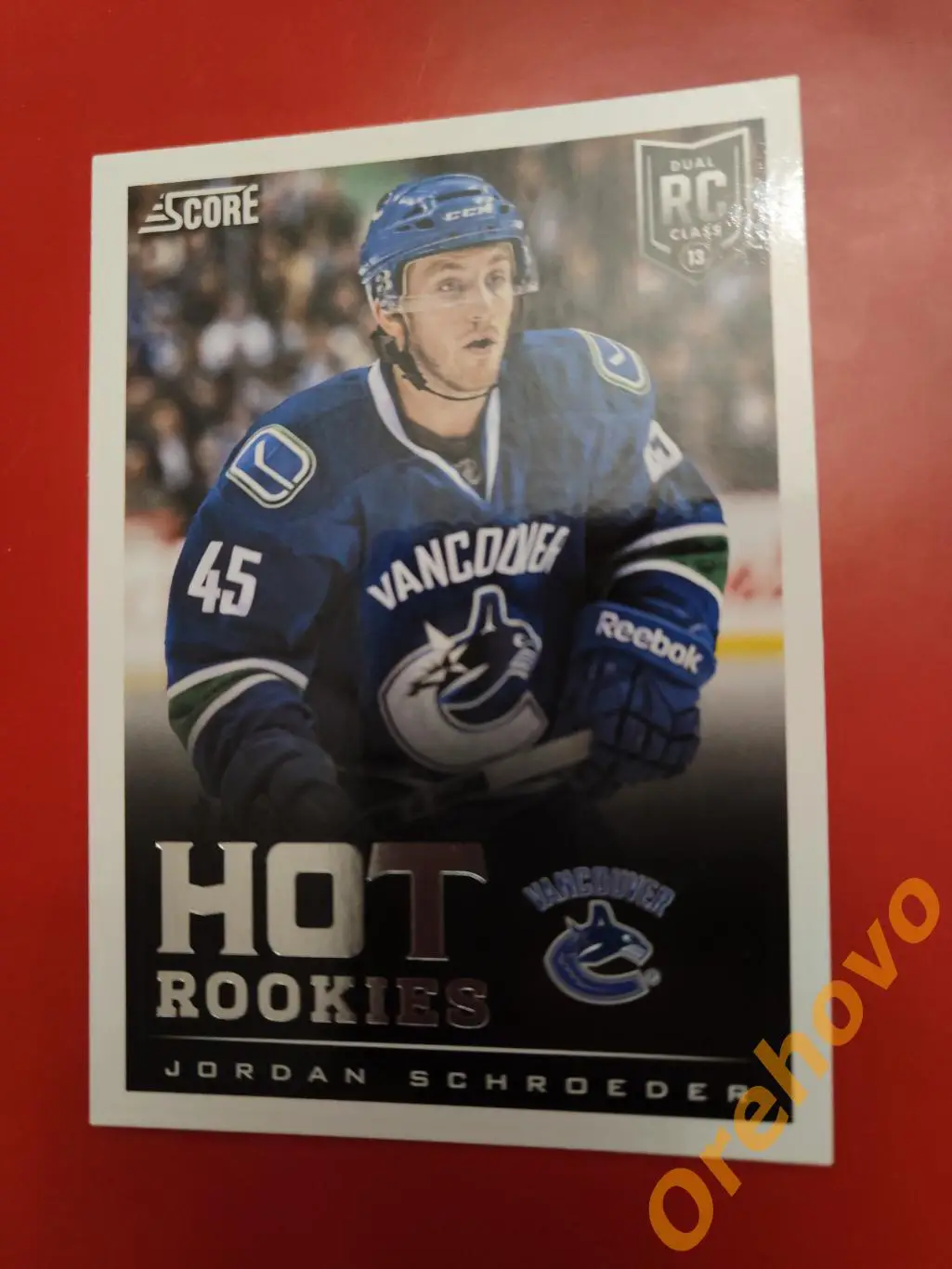 JORDAN SCHROEDER новичок No 637 Ванкувер 2013-14 Score Panini