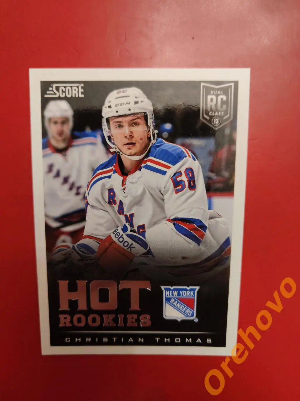 CHRISTIAN THOMAS новичок No 595 Рейнджерс 2013-14 Score Panini.