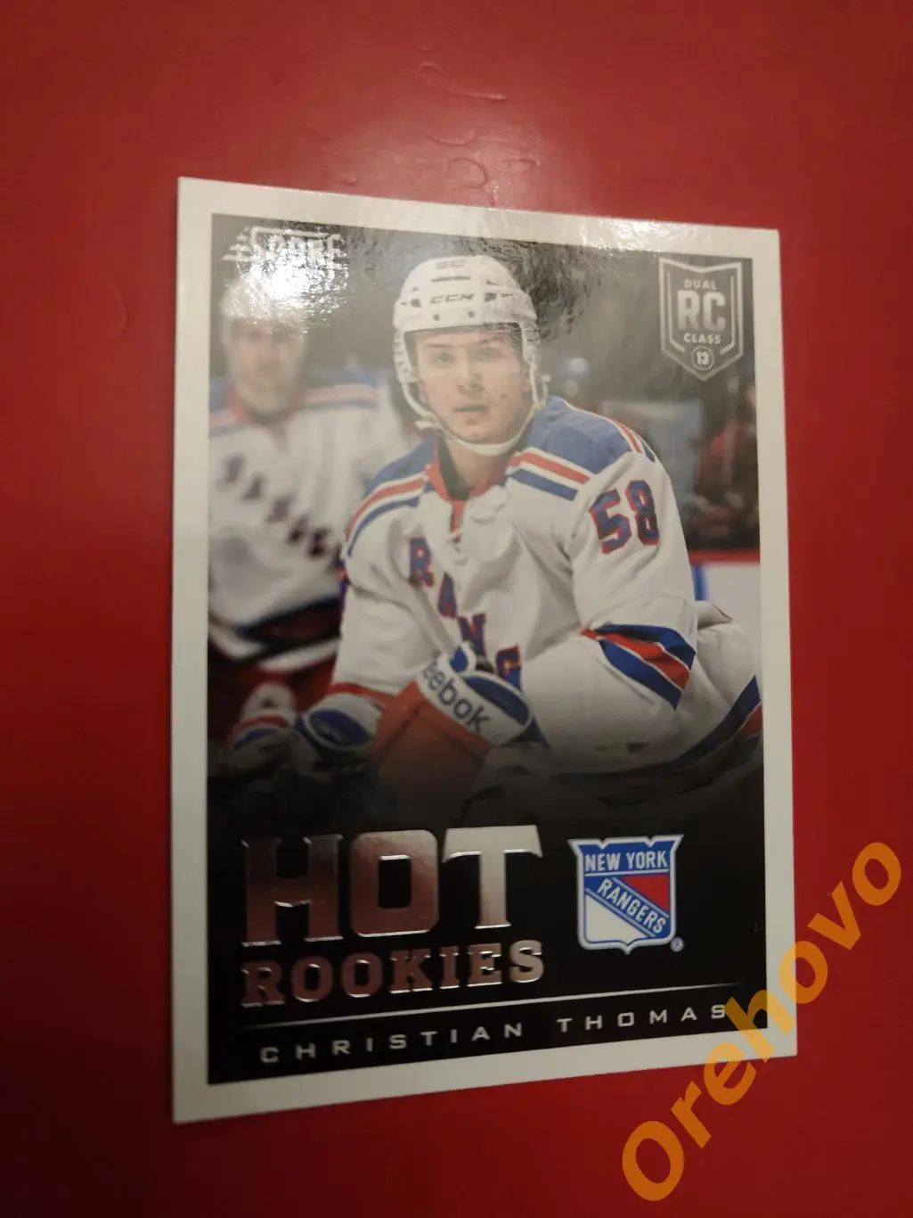 CHRISTIAN THOMAS новичок No 595 Рейнджерс 2013-14 Score Panini.