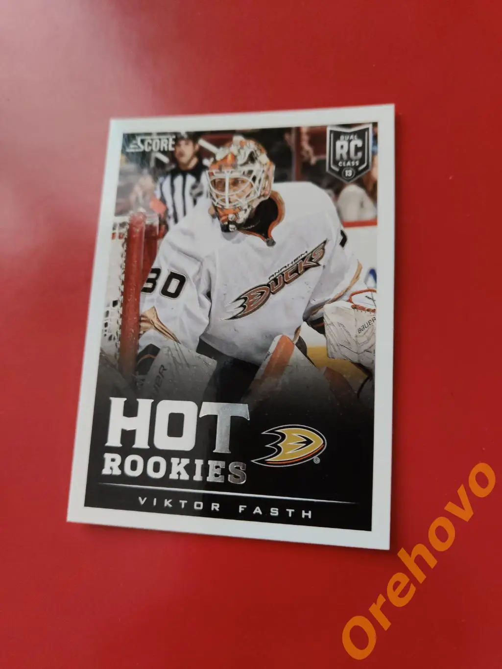 VICTOR FASTH вратарь новичок No 625 Анахайм 2013-14 Score Panini.