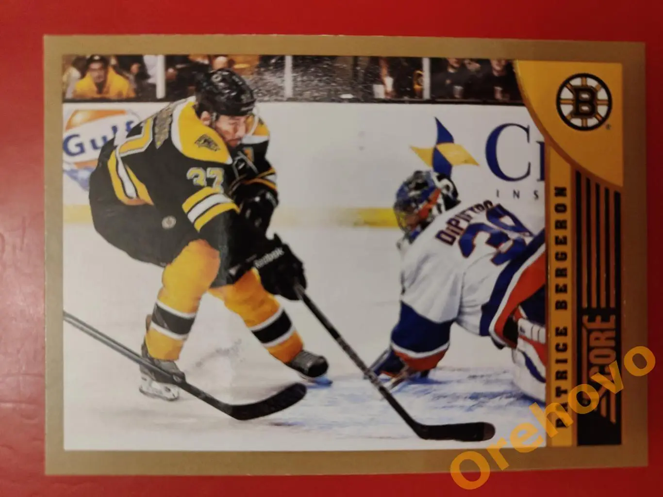 PATRICE BERGERON No 20 Бостон panini score gold