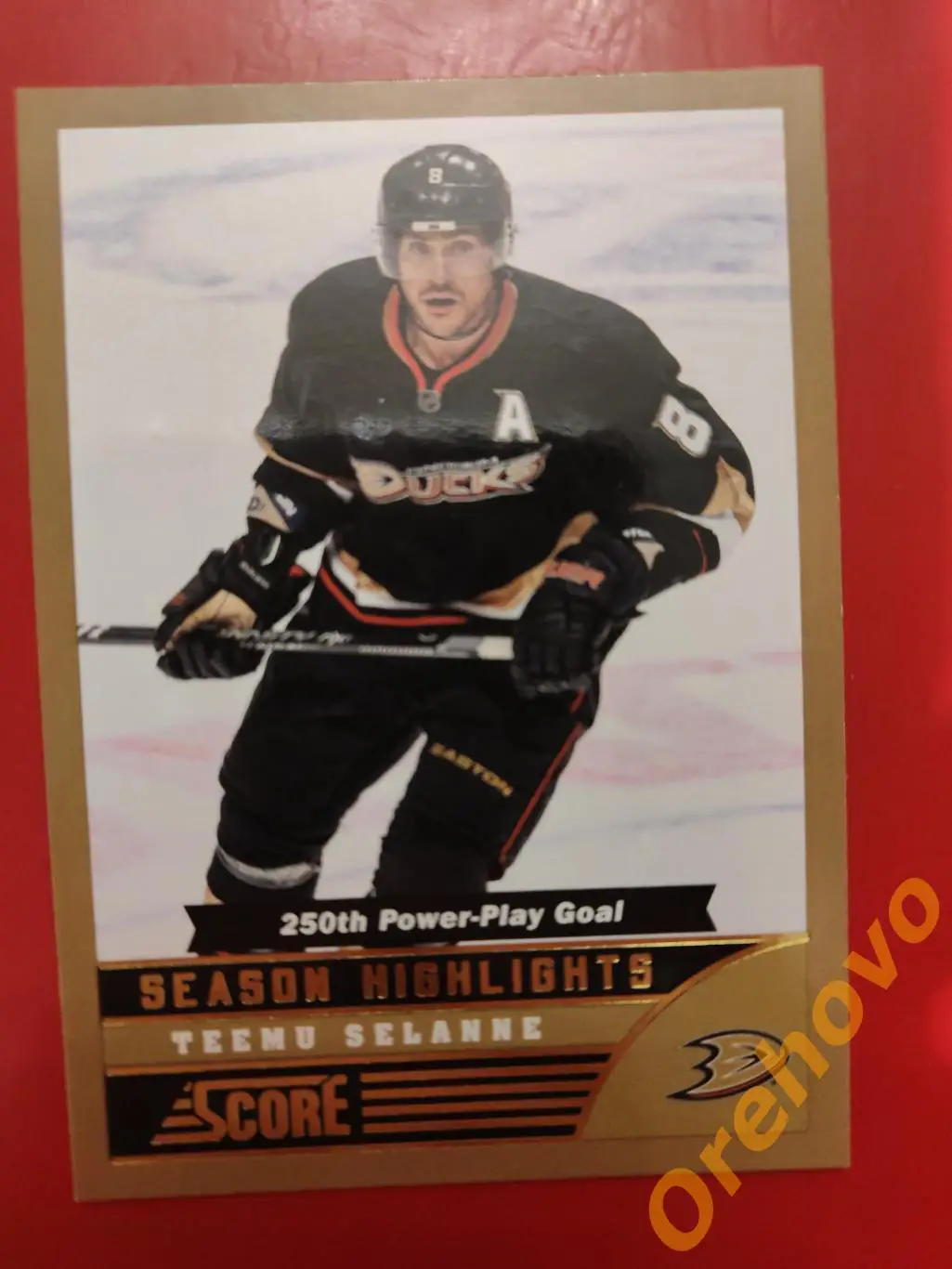 TEEMU SELANNE No 590 Анахайм panini score gold