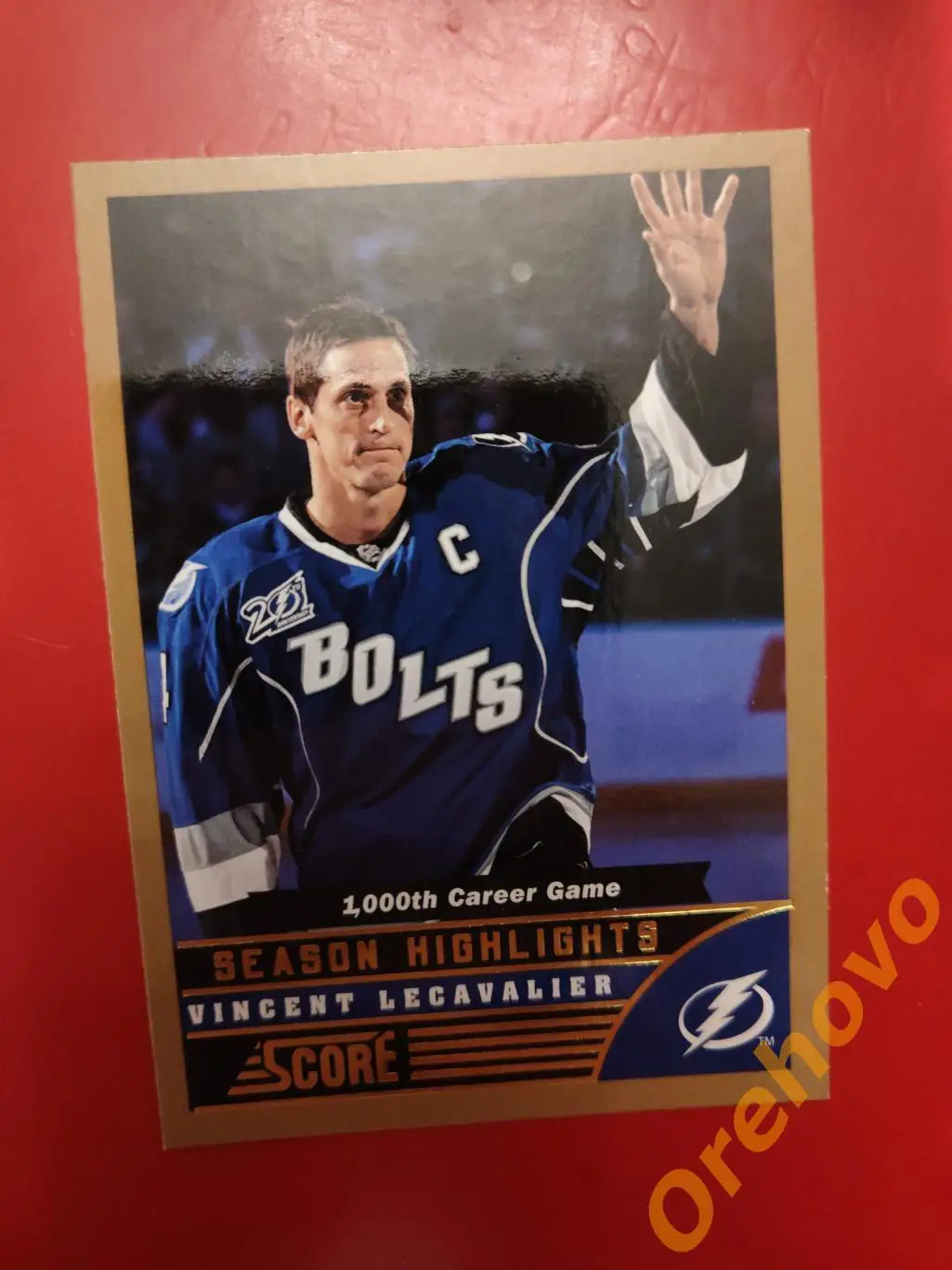 VINCENT LECAVALIER No 584 Тампа-Бэй panini score gold