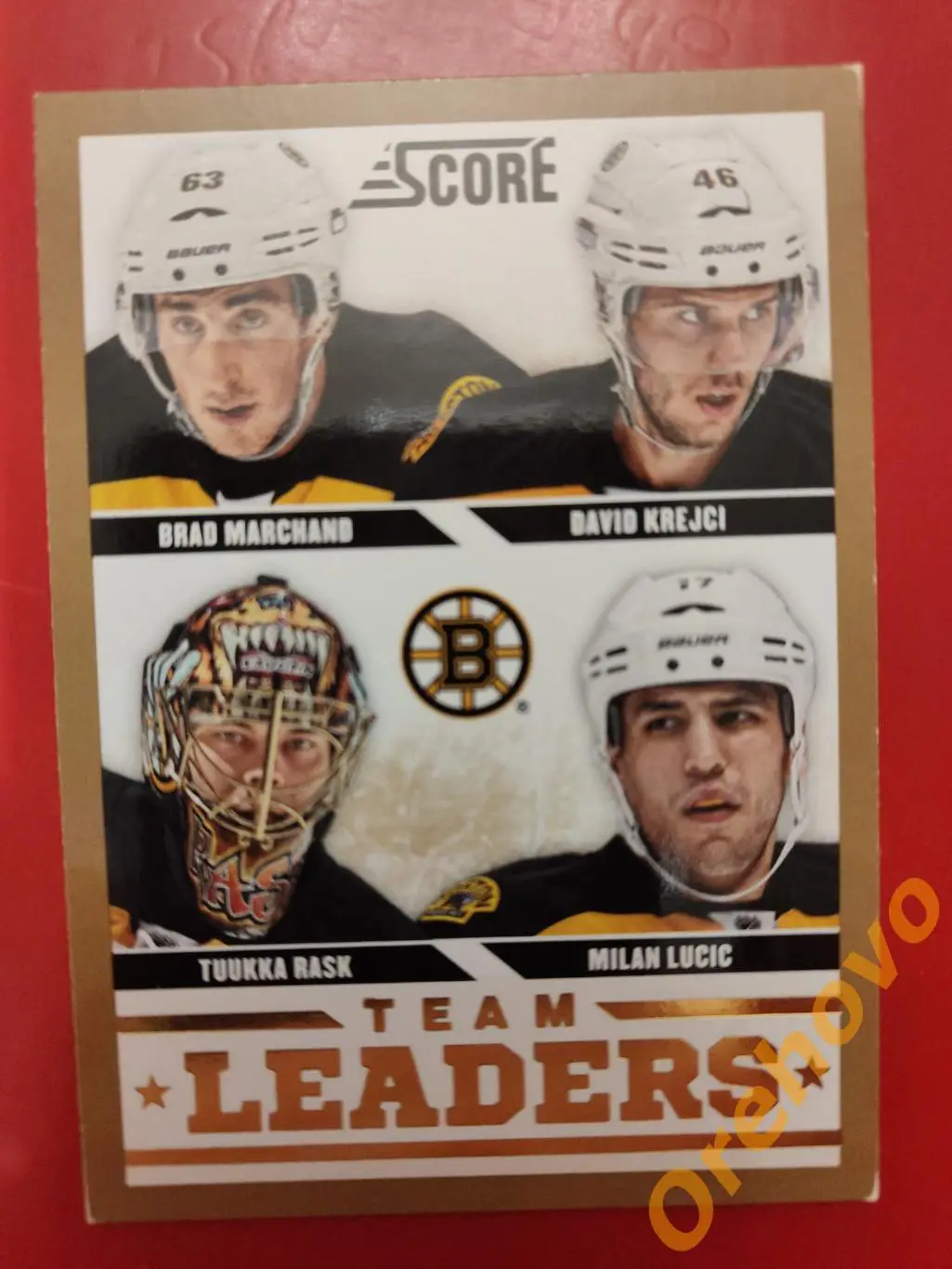MARCHAND/ KREJCI/ RASK/ LUCIC. No 552 Бостон panini score gold