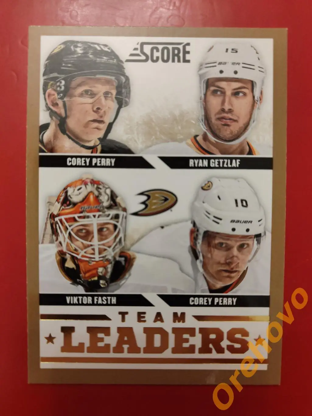 PERRY/ GETZLAF/ FASTH/ COREY PERRY No 551 Анахайм panini score gold