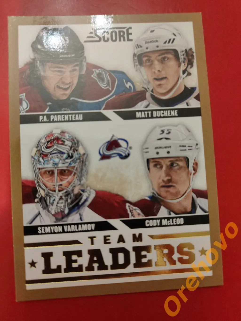 PARENTEAU/ DUCHENE/ McLEOD/ VARLAMOV Варламов No 557 Колорадо panini score gold
