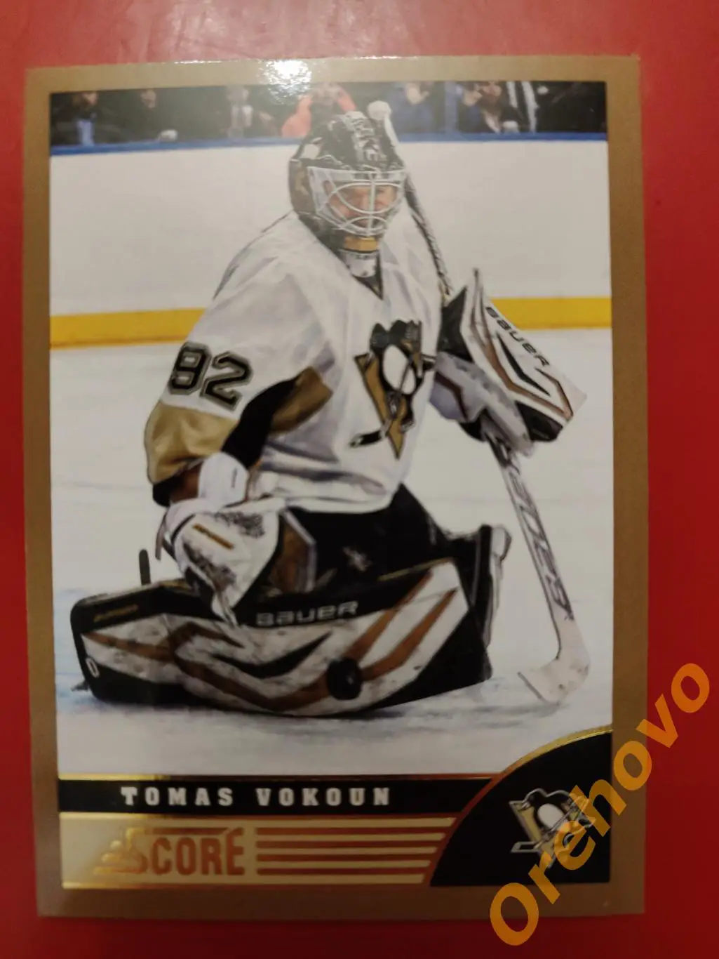 TOMAS VOKOUN вратарь No 409 Питтсбург gold 2013-14 Score Panini