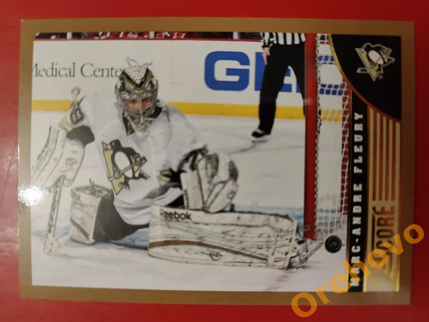 MARC-ANDRE FLEURY вратарь No 401 Питтсбург gold 2013-14 Score Panini