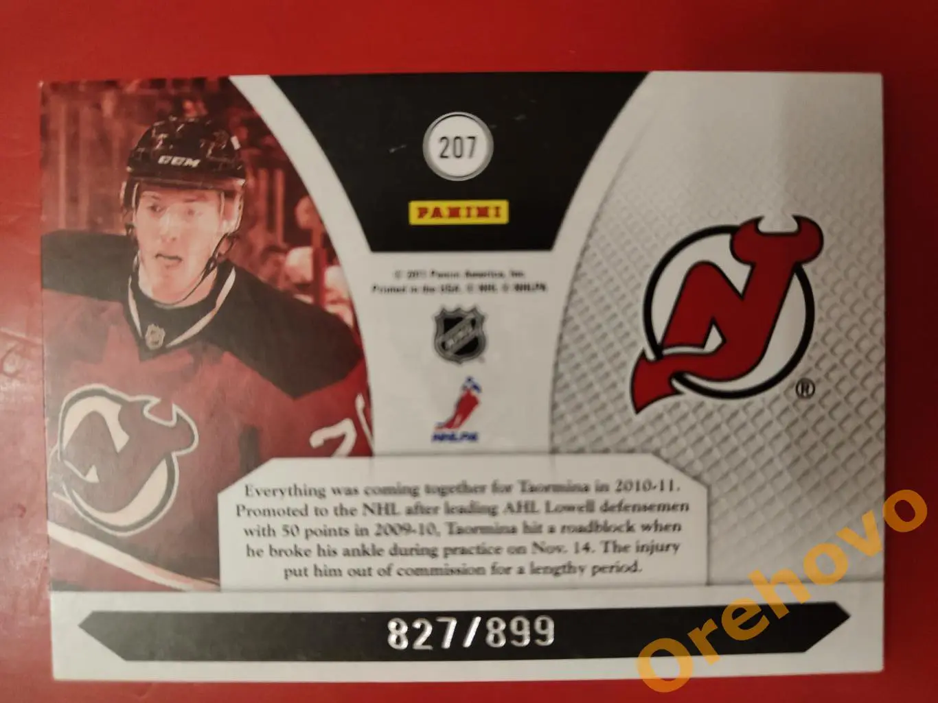 MATT TAORMINA Нью-Джерси № 207 новичок 2010-11 Luxury panini 827/899 1