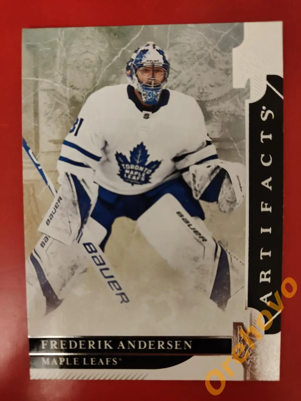 FREDERIK ANDERSEN Торонто № 33 вратарь 2019-20 ARTIFACTS