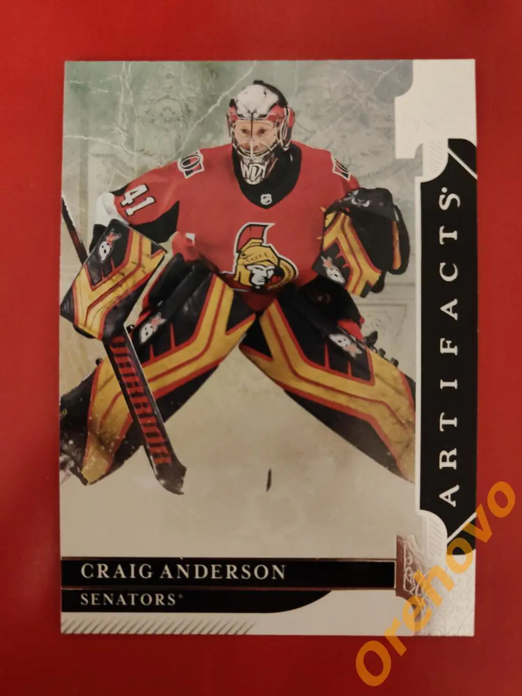 CRAIG ANDERSON Оттава № 37 вратарь 2019-20 ARTIFACTS