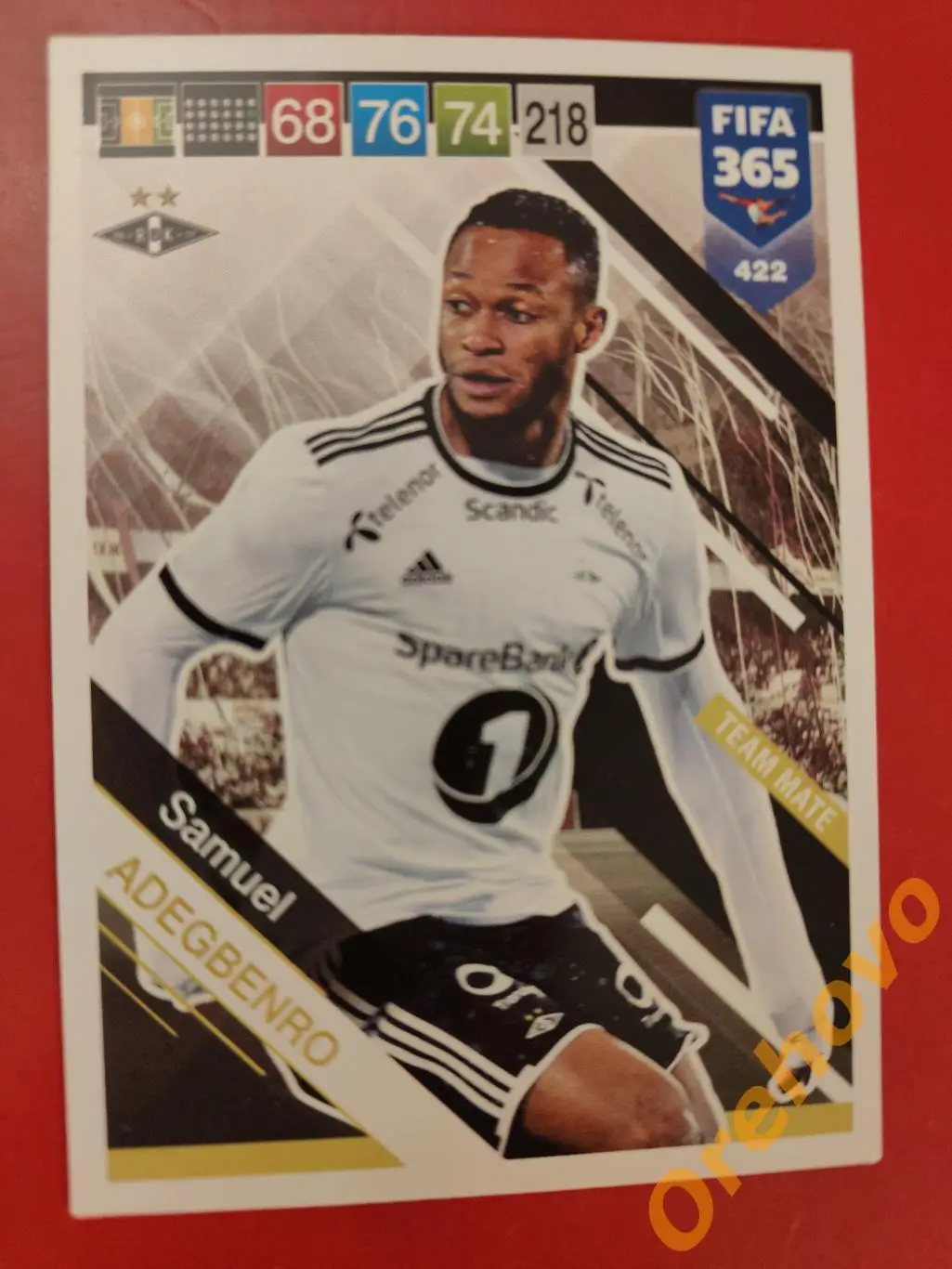SAMUEL ADEGBENRO № 422 Русенборг FIFA 365 panini