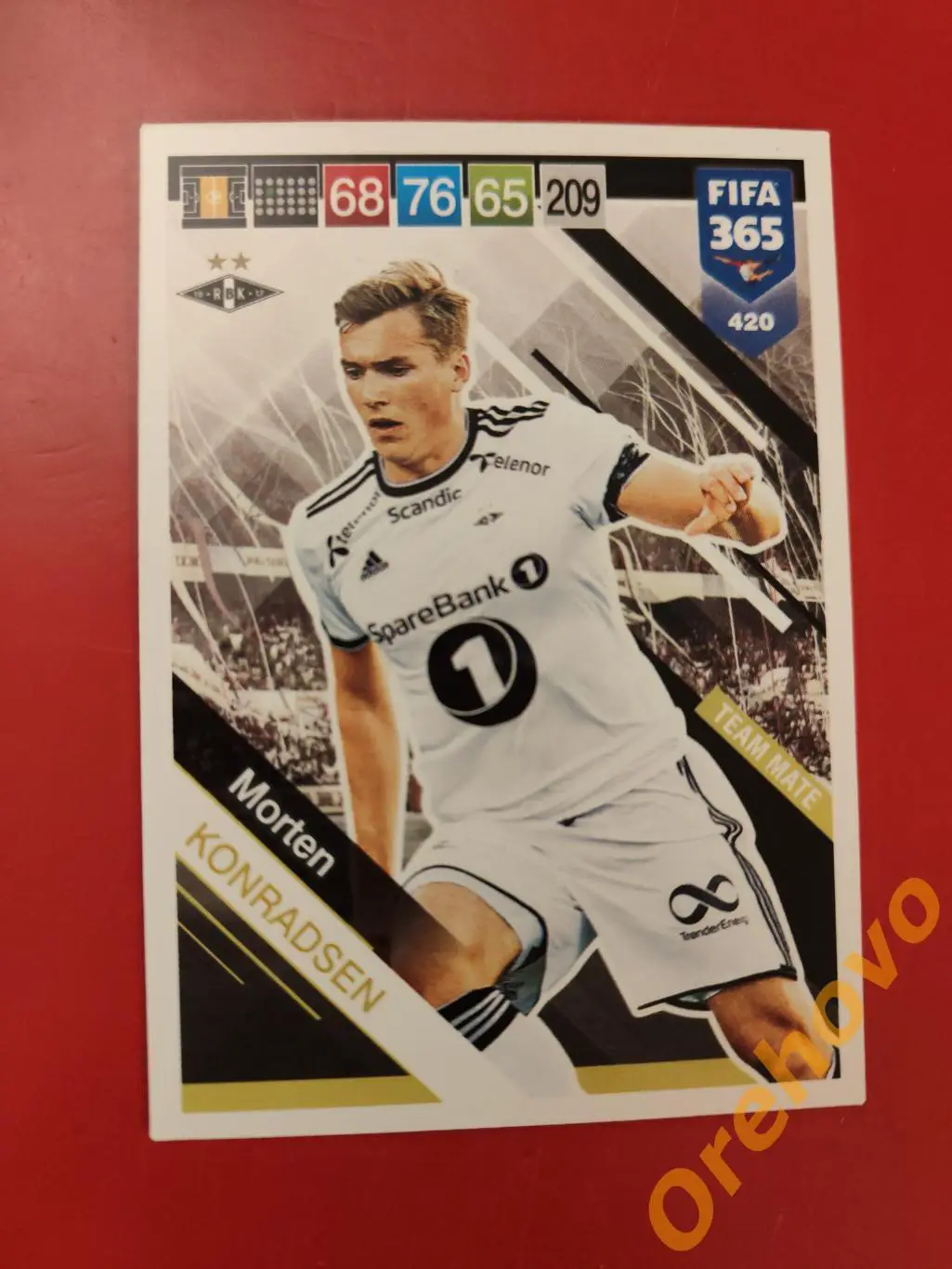 MORTEN KONRADSEN № 420 Русенборг FIFA 365 panini