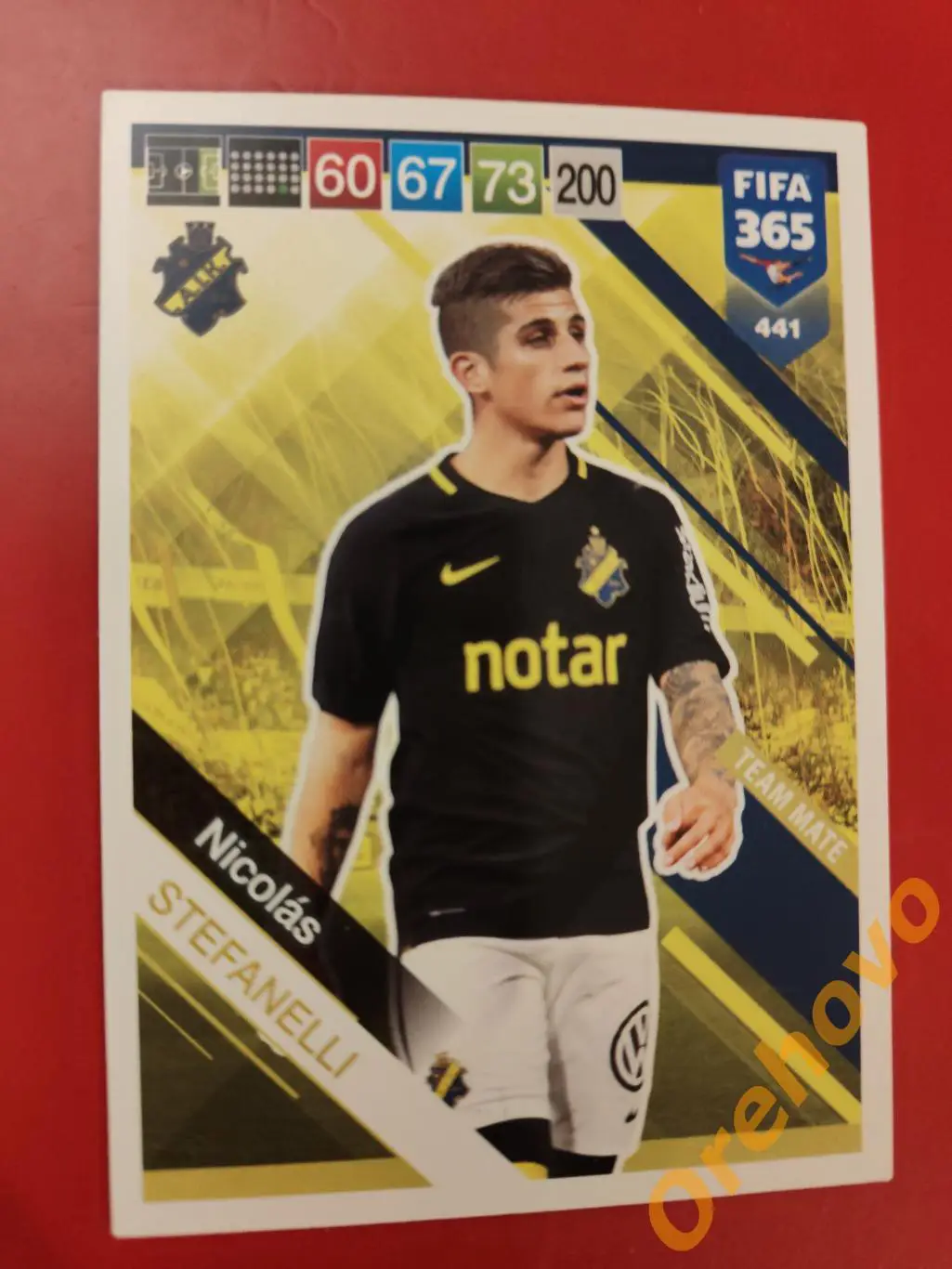 STEFANELLI № 441 АИК FIFA 365 panini