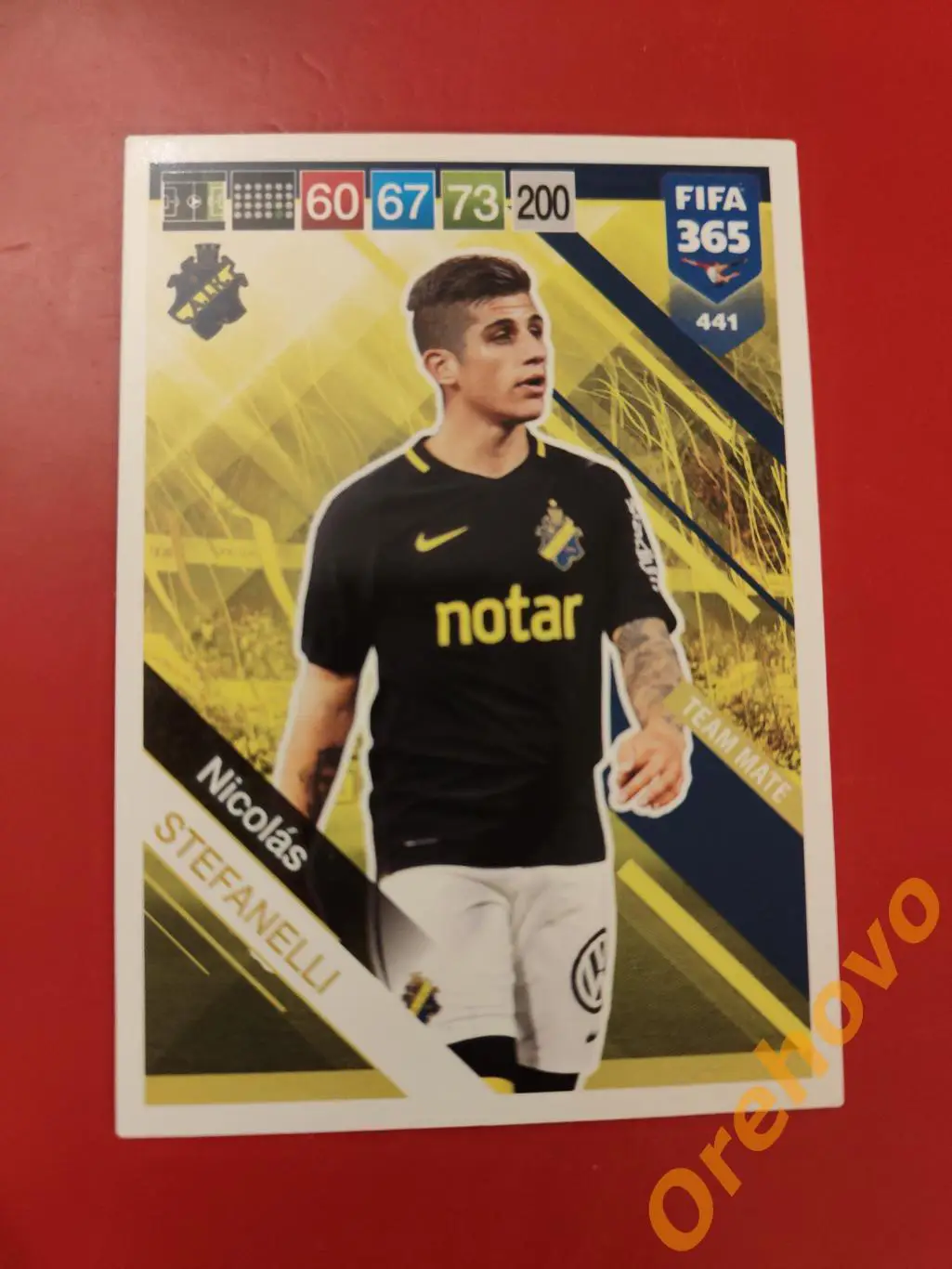 NICOLAS STEFANELLI № 441 АИК FIFA 365 panini