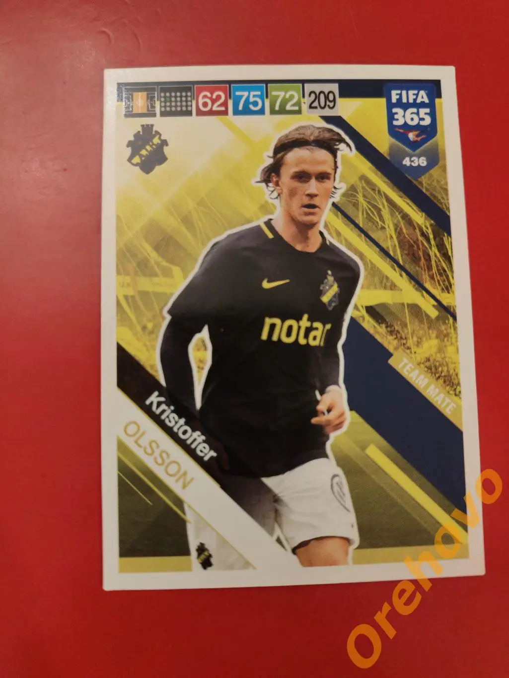 KRISTOFFER OLSSON № 436 АИК FIFA 365 panini.