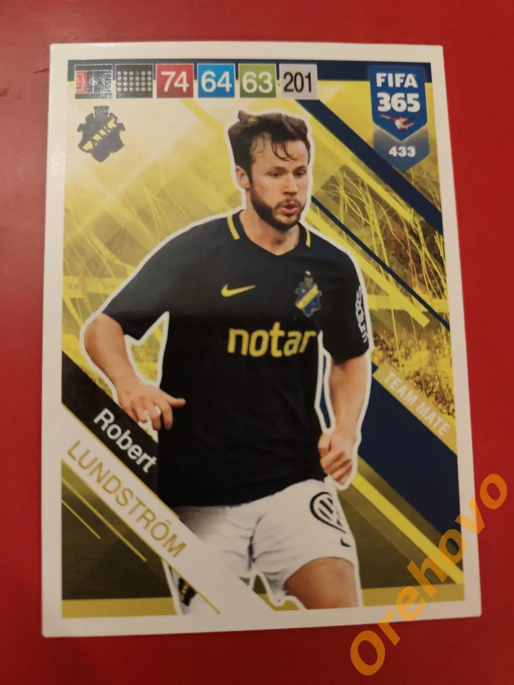ROBERT LUNDSTROM № 433 АИК FIFA 365 panini.