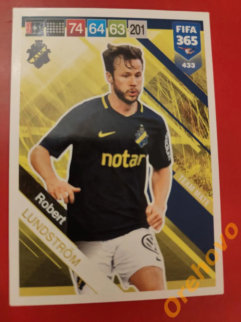ROBERT LUNDSTROM № 433 АИК FIFA 365 panini.