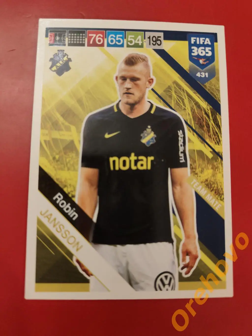 ROBIN JANSSON № 431 АИК FIFA 365 panini.